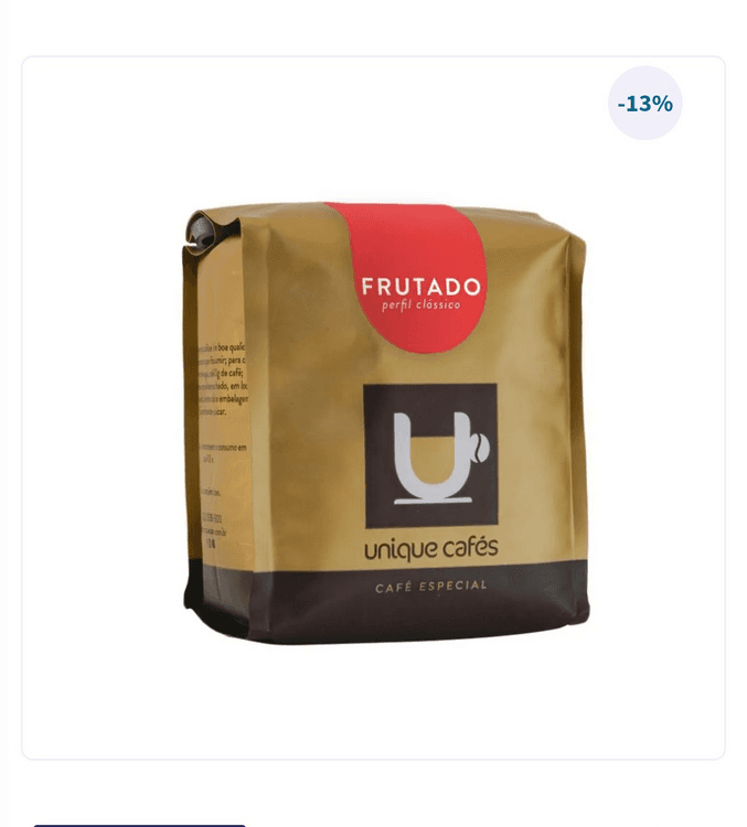Café em Grãos Unique Frutado.