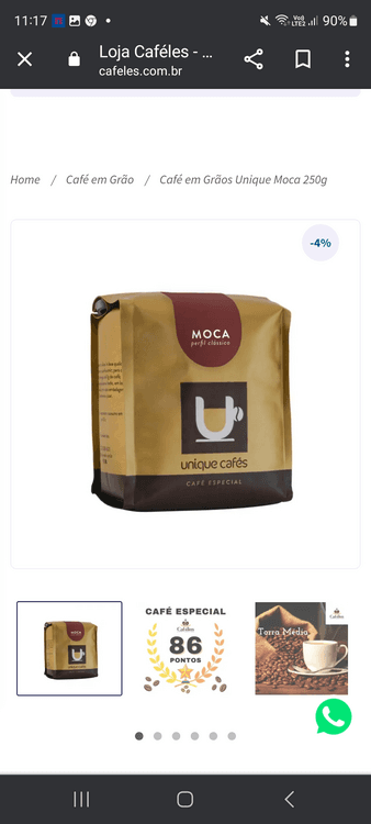 Café em Grãos Unique Moca