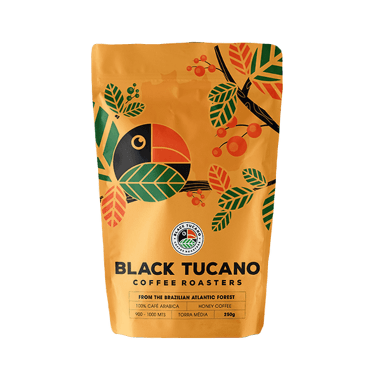 Café Black Tucano Honey Coffee em grãos 250 g